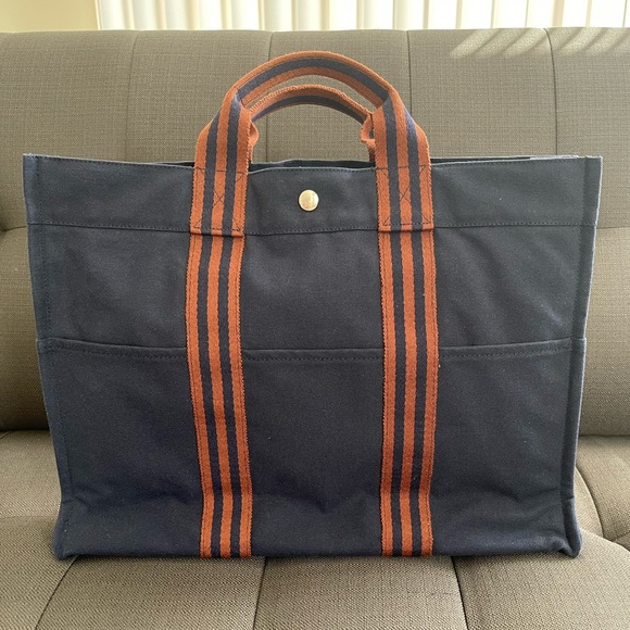 Hermes Tote  canvas MM - Picture 2 of 13